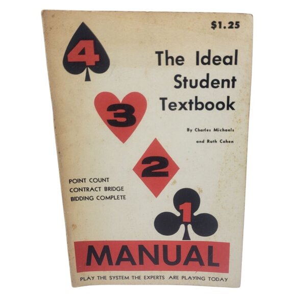 The Ideal Student Textbook Contract Bridge Manual Michaels and Cohen - Picture 1 of 9